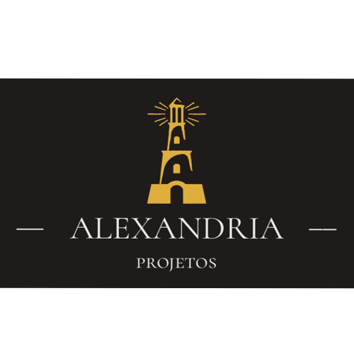 Logotipo Alexandria Projetos