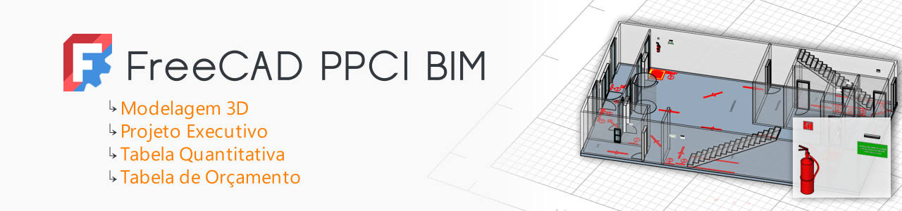 FreeCAD Prevenção de Incêndio BIM